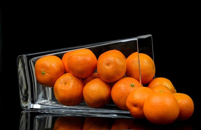 mandarinky ve skle